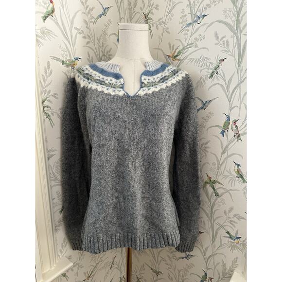 Vintage OLD NAVY 63% lambswool blue knit pullover Women’s sweater size XL - Picture 1 of 5